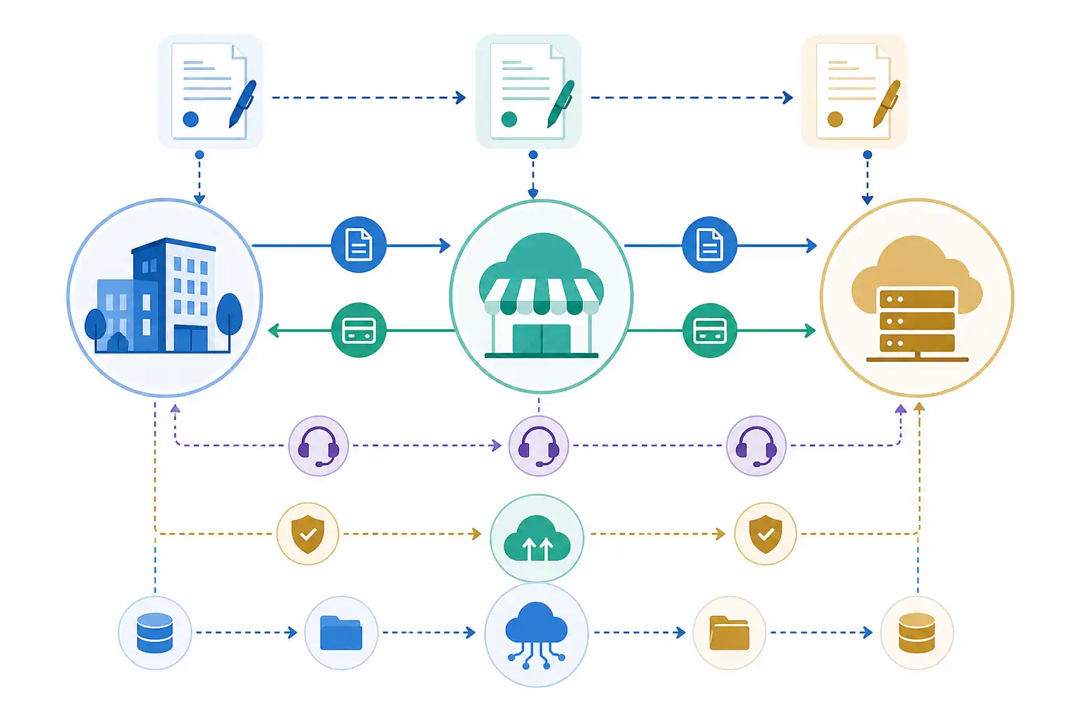 Infografik zu SaaS über Cloud Marketplace kaufen: Vertragspartner, Private Offer und Support richtig regeln (KI-generiert)